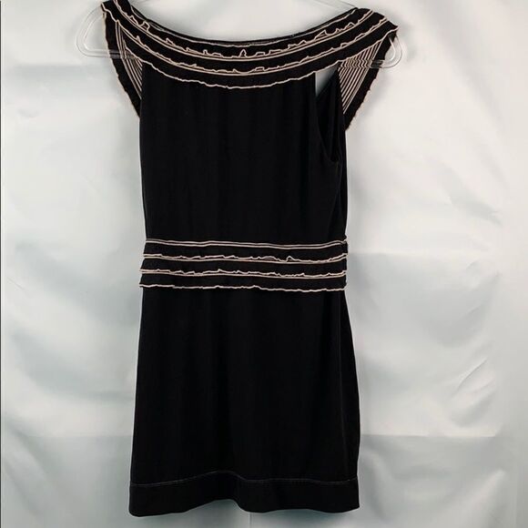 Max Studio black ruffled knit top - Picture 8 of 8